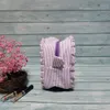 Ruffle Seersucker Cosmetic Bags CN 창고 프린지 스트라이프 메이크업 케이스 캔디 세로스 세로 가방 액세서리 선물 Domil106-1978