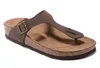 Gizeh Hochwertige Marken-Designer-Kork-Hausschuhe für Herren, Sommer-Gummi-Sandalen, Strand-Slide, modische Abnutzungs-Hausschuhe, Innenschuhe, Größe EUR 34–46