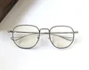 Ny mode design optisk glasögon syndsgas ii kvadratmetall ram enkel och populär stil ultra ljus retro transparent glasögon högsta kvalitet