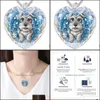 Pendentif colliers pendentifs bijoux été mignon animal série Schnauzer chien cristal verre femmes collier Swe Dhoxt