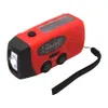 Solar Hand Crank Radiomottagare Mini Portable AM/FM Weather Radio med multifunktionell ficklampa Emergency Supply/Bank