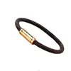 Pulseiras de couro charm bangles fashion fivela magnética tamanho 17/19/21 unissex joias de alta qualidade mulher homem pulseira atacado designer pulseira