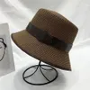 Designer halmhatt Lyx Herre Flat Cap Herr och Dam Solhattar Mode Fiskare Solhatt Toppkvalitet