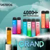 QK Tastefog Grand wiederaufladbarer Vape Pen 4000 Puffs Pod Vapes Einweg-elektronische Zigarette 4000 E-Cig Großhandel Fabrik 2% Nic