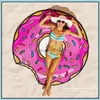 Handtuch Home Textiles Garten 150 cm rund Polyester Beach Duschdecke Yoga Pizza SKL Ice Cream Stberbe Kuchen