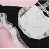 Sexy Femmes Pyjamas Femme Sous-Vêtements Soie Bas Poitrine Lingeries Vêtements De Nuit Lenceria Harnais Transparent Pyjamas D'été