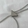 Borsette di nicchia alla moda mini strass in vita femminile netto netto singolo messenger a catena a triangolo outlet di fabbrica
