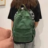 Zaino Stile Bagvintage Borsa da viaggio casual da donna 2022 Moda ad alta capacità Colore solido Studente Cerniera Scuola 220723