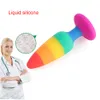 3 pz/set Plug anale in silicone multicolore Butt giocattoli sexy per adulti per donne uomini Gay e Shop