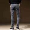 Мужские джинсы, мужские джинсы, бархатные тонкие эластичные зимние брюки, мужские джинсы, джинсовые брюки, уличная одежда, новая мода 22 1222