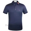 5A New Fashion Polo Shirt Summer Casual Business Men's Lapel Short Sleeve Handsome Slim Fit Sportswear Size276j