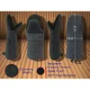 Neoprene Oven Mitt and Pot Mitt Set 6.5x12.5" /8x8.5" are Heat Resistant to 400 F-Handle Hot items Safely Non-Slip Grip Black