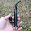 Personalidade estilo cachimbos de metal clássico com moedor de ervas de fumaça tubo em forma de foguete removível para limpeza