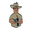 Heady Festival cartoon Broche de wijste mensen Texanen Hank Hill DAB meme Emaille Pin S100085434901