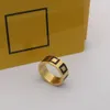 Modischer Buchstabenring und Armreif Bague für Damen, einfache Persönlichkeit, Party, Hochzeit, Liebhaber, Geschenk, Verlobungsringe, Schmuck