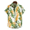 Men's Casual Shirts Fashion Summer Designer Men Short Sleeve Tops Hawaiian Beach Loose ShirtMen's