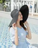 Womens Sun Straw Hat for Women Wide Brim UV UPF 50 Summer Shade Hats Woman Foldable Roll up Floppy Beach Cap Sunhat Sunhats