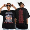 Rap Playboi Carti europejskie i amerykańskie ulice Vintage HipHop TShirt męskie bawełniane koszulki z krótkim rękawem koszulka muzyczna odzież 220629