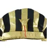 Parti Dekorasyonu 3pcs/Set Mısır Kostümü Altın Firavun Kral Şapka Şapka Şapkalı Kleopatra Aslı Kadınlar Erkekler Erkek Cadılar Bayramı Cosplay Props