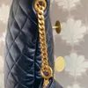 Icare maxi shoppingväskor i quiltad stor kapacitet på shopping axel tygväska diamant yta ny med kedjemynt plånbok sommar