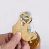 Guldbröllop gynnar och gåva Lucky Golden Elephant Wine Bottle Opener C0617G02