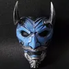 Латекс самурайская маска японская маска косплей мягкая ужасная резиновая аниме маска для костюма Хэллоуин