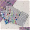 Gift Wrap Event Party Supplies Festive Home Garden 3D Crystal Diamond Heart Stickers Diy Scrapbooking C DHWE9