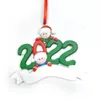 2022 Resin Christmas Decorations Outdoor Tree Ornaments Heads DIY Pendants Party Favor Gift 0811