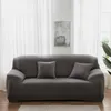 Stoelbedekkingen Solid Color Sofa voor woonkamer Polyester Cover Elastische hoekbank Slipcover beschermer 1/2/3/4 HEERCHAIRE