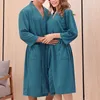 Женская одежда для сна женщины мужчина ванна халат вафельный душ ночные рубашки мужской женский халат длинная женщина мужчина пижама m-xxxlwomen's