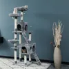 Domestic Delivery Cats Climbing Trestle Pet Scratcher Tree Candos MultiLevels Jumping Furniture Ball Cat Playing Toys With Nest 26693398