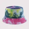 Kolorowy gwiaździsty nadruk kapelusz z boku unisex bob czapki hip hop gorros mężczyzn kobiety panama czapka na plażę wędkarstwo na zewnątrz sunhat