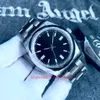Nova versão de alta qualidade Relógios masculinos automáticos de 41mm prateado black amarelo azul mostrador 124300 pulseira de aço inoxidável ETA 2813 MOVIME