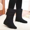 Femmes Femme Down Winter Fringe Filles Cheville Bottes de neige Dames Chaussures Femme Fourrure chaude Botas Mujer Y200115