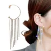 Nouveau argent couleur strass cristal Long gland boucles d'oreilles pour les femmes mariée boucles d'oreilles goutte Brincos bijoux de mariage