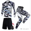 3-stycken Track Suit män som kör sportdräkt MMA Compression Sportswear Rash Guard Male Bodybuilding T-shirt Pants Man Training 220518