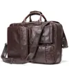 Duffel Bags Fashion Multi-Function Full Grain Genuine Leather Travel Bag Men's Luggage Duffle Large Tote Weekend BagDuffel