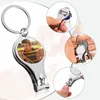 Coupe-ongles vierge de sublimation ouvre-bouteille en métal multifonctionnel porte-clés ébauches de porte-clés de transfert de chaleur en aluminium