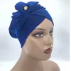 Abbigliamento etnico Cappucci turbante con fiocco per donna Scintillio velo musulmano Bonnet Femme Musulman Copricapo islamico elasticizzato Turbante CapEtnico