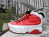 Fire Red 9s أحذية كرة السلة Gym 9 تشيلي ولدت أنثراسايت ريسر Blus Space Jam UNC University Blus 2.0 للرجال مع صندوق أحذية رياضية رياضية الجسيمات رمادي Bakin Hyper Royal