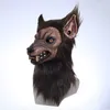 Anime Loup-Garou Masques Animal Loup Réaliste Cosplay Latex Masques Halloween Costumes Accessoires Carnaval Coiffures Accessoires De Fête 220523