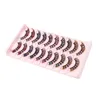 10 Pairs Color Eyelashes Natural Soft Colored Faux 3D Mink Eyelash Cruelty Free Colorful Eye Lashes Extension Makeup
