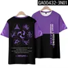 Мужские футболки Genshin Impact Feking 3D-печать футболка летняя мода круглой шеи с короткими рукавами