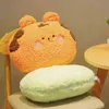 Kawaii 35 cm Animal Teddy Bear Rabbit Frog Tiger Pig Plush Toy Cartoon Filled Soft Cushion Back SOFA CUDION KIDS XMAS GIFT J220729