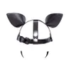 Adult Puppy Play Games Leather Dog Slave Hood Fetish Gay Bondage Mask Hoods with Ear sexy Toys for Men Erotic Shop5047466