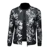 Jackets masculinos Print Floral Print 2022 Autumn Paisley Padrão Slim Fit Jacket Casaco Men Bomber Man Jacketmen Casual's