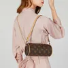 Luxe messenger -tassen vrouwelijke handtas cilinder tas mode echte lederen tas vrouwen crossbody tassen kleine dames schoudertas