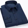 Camisa de manga larga de negocios informal para hombre de talla grande 9XL 8XL 7XL, camisas clásicas a rayas a cuadros para hombre, camisas de gran tamaño 220323