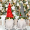 Cappello a quadri di pino Rudolph bambola senza volto festa di Natale gnomi decorazioni di peluche senza volto ornamenti per natali