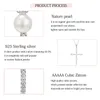 Laya 925 Sterling Silver Pendant Necklace for Women mode Nytt enkelt naturligt färskvatten Pearl Party Wedding High Quality 89098539856119